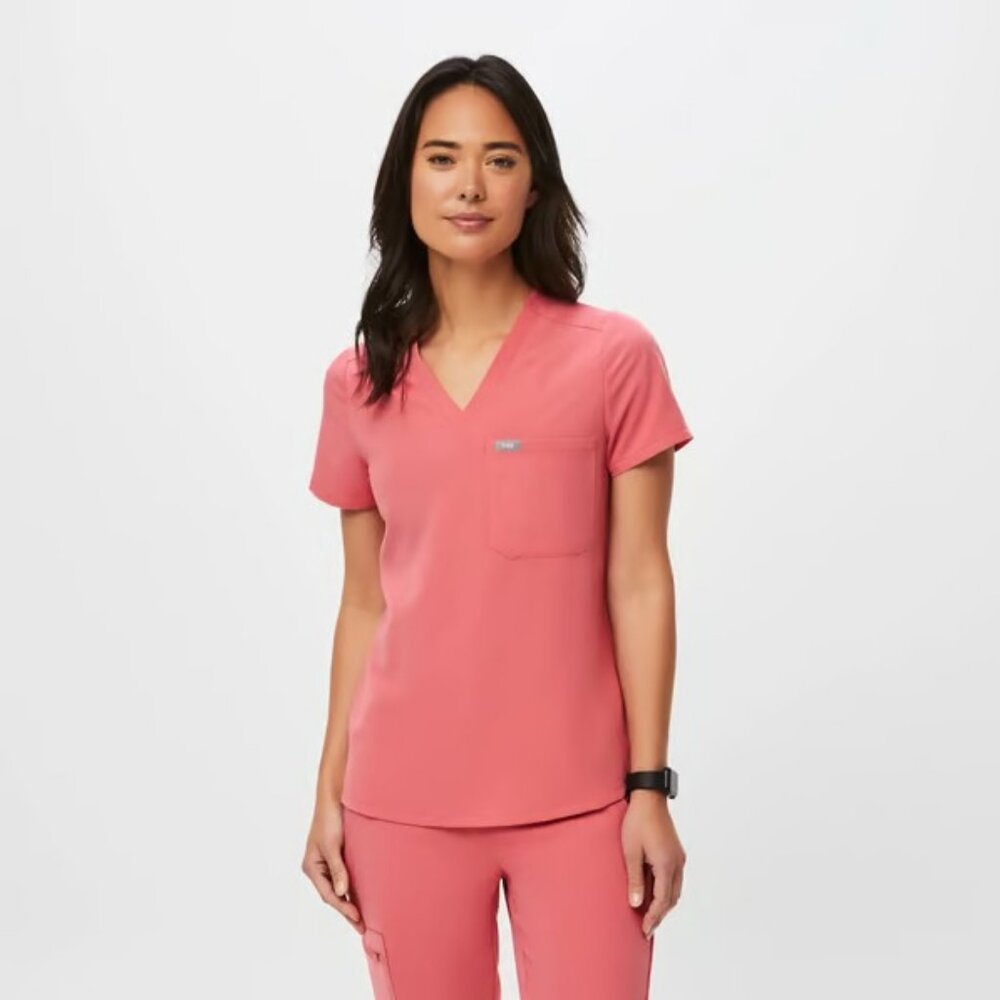 [NWOT, XL] FIGS Desert Rose Catarina - One-Pocket Scrub Top